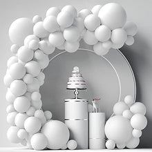 Load image into Gallery viewer, MUAEEOK White Balloons 84 pcs White Balloons Garland Arch Kit 5 inch +12 inch +18 inch Pastel White Balloons Happy Birthday Balloons Baby Shower Decorations Wedding Balloons (Pastel White)
