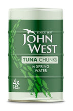 Load image into Gallery viewer, John West Tuna Chunks in Spring Water, 4x145g
