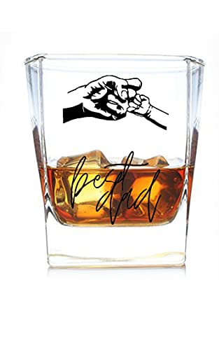 Best dad Ever Whisky Glass , Fathers Day Gift , Best Man on Planet ,Funny Dad , Best Friend Glass