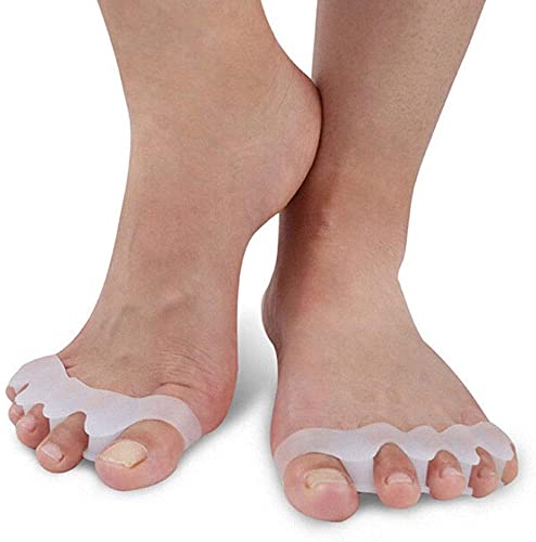 4Pcs Toe Separator Gel Toe Straightener Corrector, Bunion Corrector for Hammar Overlapping Toes, Foot Splint Stretcher Spacer Spreader Hallux Valgus Tailors Claw, Crooked Toes Yogis Dancers or Runners