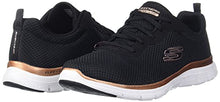 Load image into Gallery viewer, Skechers Women's Flex Appeal 4.0 Brilliant View Sneaker, Black, 5 UK
