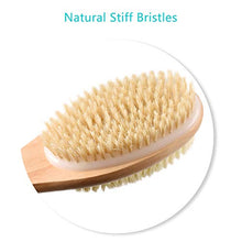 Load image into Gallery viewer, Back Scrubber for Shower with Long Wooden Handle,Body Brush for Exfoliating Skin with Soft and Stiff Bristles,Shower Brush Bath Brush Body Scrubber for Wet or Dry Brushing
