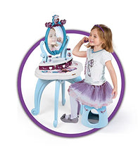 Load image into Gallery viewer, Disney 320233 Girls Hairdresser Table and Stool | New Model 2-in-1 Vanity Unit for Frozen 2 Fans Aged 3+ | Multicoloured with Accessories, Coiffeuse 2 en 1

