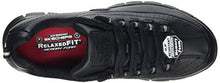 Load image into Gallery viewer, Skechers Women's Sure Track - Trickel Work Shoes, Black Black Leather Blk, 6 UK
