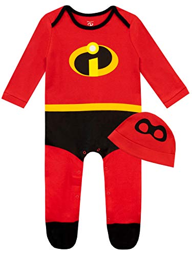 Disney Baby Boys Sleepsuit and Hat Set The Incredibles Red 3-6 Months
