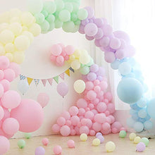 Load image into Gallery viewer, Bellatoi Balloon Arch Garland Kit,118pcs Rainbow Party Decoration,Macaron Colors Pink Blue Yellow Purple Gold Latex Balloons, Decoration Balloons for Birthday Wedding Graduation
