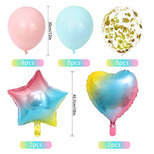 Load image into Gallery viewer, 5th Birthday Decorations for Girls Boys, Number 5 Balloon, Happy Birthday Banner, Gradient color Age 5 Birthday Balloons, Large Digital Balloon 5 for Great Baby Shower, Birthday, Anniversary

