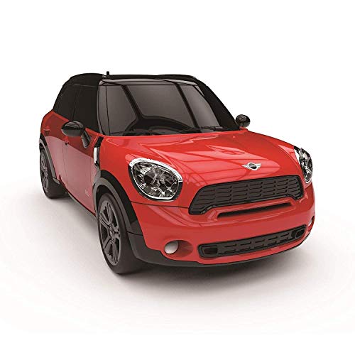 CMJ RC Cars Mini Countryman JCW Officially Licensed Remote Control Car Toy 1:24 Scale Working Lights 2.4GHz Red