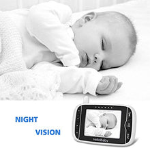Load image into Gallery viewer, Video Baby Monitor with Camera and Audio | Keep Babies Nursery with Night Vision, Talk Back, Room Temperature, Lullabies, 960ft Range and Long Battery Life
