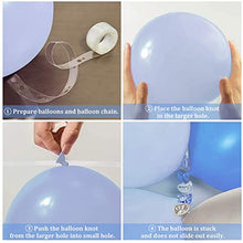 Load image into Gallery viewer, Balloon Garland Accessories Kit, DIY Balloon Arch Accessory Including 2 Rolls 5 Meters Balloon Tape Strip, 100PCS Balloon Glue, 4 Rolls 5M Colourful Ribbon
