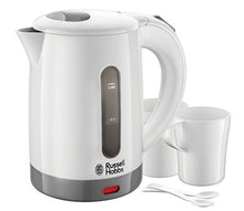 Load image into Gallery viewer, Russell Hobbs 23840 Compact Travel Electric Kettle, Plastic, 1000 W, White
