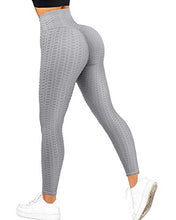 Load image into Gallery viewer, RXRXCOCO Women&#39;s High Waist Yoga Pants Tummy Control Slimming Leggings Workout Running Butt Lift Sprot Tights Grey
