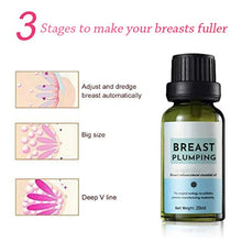 Load image into Gallery viewer, Breast Plumping Essential Oil with Plant Extracts Firming and Firming Care Massage Oil Natural Breast Enhancement Cream Eliminate Chest Wrinkle 20ml
