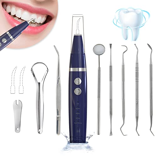 at Home Ultrasonic Tooth Oral Cleaner Kit, for Teeth Tool Electric Plaque Tartar Stain Dental Calculus Removal Saviour Descaler Best Professional Only Smiles Electronic Cleaning Repair Care Remover