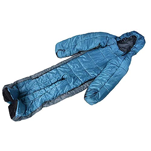 YLWJ Sleeping Bag Adult Sleeping Bag With Arms Legs Sleeping Tent With Chest Zipper For Camping In The Wild Home