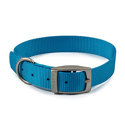 Ancol Viva Lightweight Buckle Collar Blue , Collar Size 3 to fit 28-36cm , Weather Proof