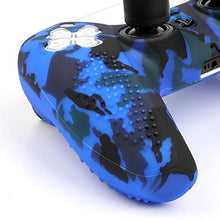 Load image into Gallery viewer, Benazcap Silicone Skin Accessories for PS5 DualSense Controller, PS5 Controller Skin x 1, with Thumb Grip x 10,Camouflage Blue
