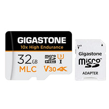 Load image into Gallery viewer, [MLC 10x High Endurance] Gigastone 32GB MLC Micro SD Card, 4K Video Recording, Security Cam, Dash Cam, Surveillance Compatible 95MB/s, U3 C10
