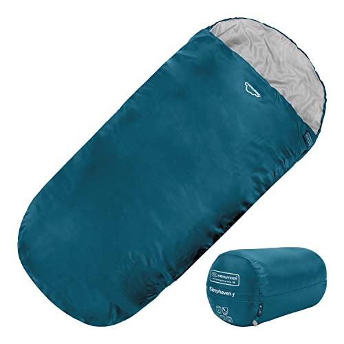 Highlander Kids Sleeping Bag For Camping, Hiking, Travelling, Indoor or Sleepover | Lightweight 882g | Rectangular Style | Toddler - Junior | Warm Snuggle Sleep Bags