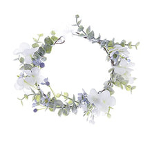 Load image into Gallery viewer, Flower Crown Boho Flower Wreath Artificial Floral Crown Bridal Headpiece Greenery Crown for Wedding Ceremony Party Festival
