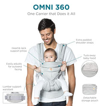 Load image into Gallery viewer, Ergobaby Baby Carrier Omni 360 Cool Air Mesh, 4-Positions for Newborn to Toddler (0-3 yrs), Ergonomic Child Carrier &amp; Backpack, Onyx Black
