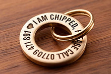 Load image into Gallery viewer, Solid Brass or Stainless Steel, Professionally Engraved &amp; Polished Dog/Pet ID Tag
