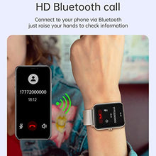 Load image into Gallery viewer, Smart Watch for Women men, Fitness Tracker with Bluetooth Answer and Make Calls, 1.69'' HD Full Touch Screen Fitness Watch, Heart Rate Blood Pressure Sleep Tracker (Black)

