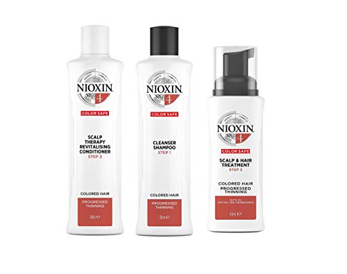Nioxin System 4 Shampoo & Scalp Therapy Bundle