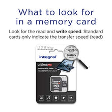Load image into Gallery viewer, 64GB Micro SD Card 4K Ultra-HD Video Premium High Speed Memory Microsdxc Up To 100MB/S V30 UHS-I U3 A1 C10, by Integral
