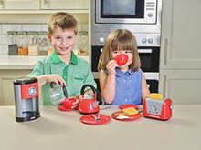 Load image into Gallery viewer, Casdon Morphy Richards Kitchen Set | Toy Kitchen Appliances For Children Aged 3+ | Includes Toaster, Coffee Maker, Kettle &amp; More!

