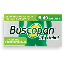 Load image into Gallery viewer, Buscopan IBS Relief - Targets the Source of IBS Pain and Cramps- starts to work in 15 minutes - 40 Tablets- - Relief from IBS Pain &amp; discomfort
