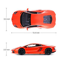 Load image into Gallery viewer, RASTAR RC Lamborghini Toy Car, 1:14 Lamborghini Aventador LP700-4 Remote Control Car, Working Lights - Orange
