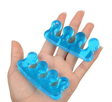 Load image into Gallery viewer, 2 pairs of gel toe stretchers and toe separators for relaxing toes, embossing of the big toe, hammer and so on. Suitable for men and women, quickly relieves pain after yoga and physical activity
