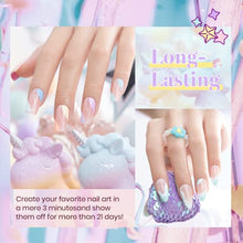 Load image into Gallery viewer, Beetles Gel Nail Polish, Unicorn Collection Pastel Blue Yellow Pink Gel Polish Soak off Baby Blue Yellow Purple Nail Polish Spring into Summer Best Easter Gel Polish Easter Decorations Nail Art Gifts
