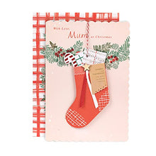 Load image into Gallery viewer, Christmas Card for Mum from Hallmark - with Detachable Stocking Keepsake
