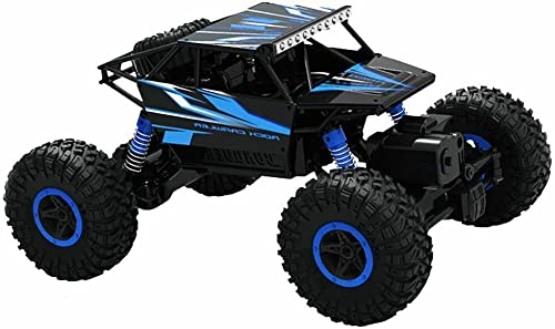Top Race Remote Control Car For Adults & Kids - RC Monster Truck Buggy With High Speed - Off Road Rock Crawler - Electric 4WD Racing Vehicle Toy with 2.4ghz Technology for Boys Girls Children Blue