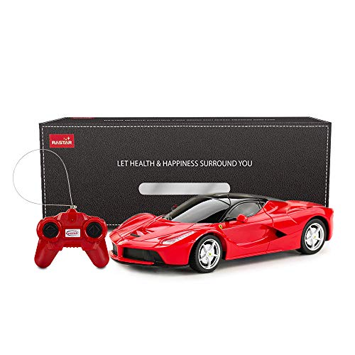 RASTAR La Ferrari Remote Control Car, 1:24 Ferrari RC Car for Kids, Red Toy Car