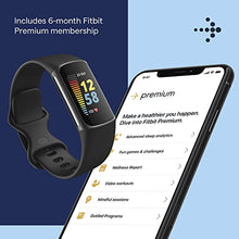 Load image into Gallery viewer, Fitbit Charge 5 Activity Tracker with 6-months Premium Membership Included, up to 7 days battery life and Daily Readiness Score,Graphite/Black
