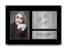 Load image into Gallery viewer, HWC Trading Heath Ledger Gift Signed A4 Printed Autograph The Joker Batman Gifts Print Photo Picture Display
