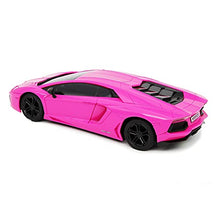 Load image into Gallery viewer, CMJ RC Cars Lamborghini Aventador Pink LP700-4 Officially Licensed Remote Control Car 1:24 Scale Working Lights 2.4Ghz (Pink)
