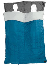 Load image into Gallery viewer, Jack Wolfskin 4 In 1 + 5 Synthetic Fibre Sleeping Bag, Dark Turquoise, Size: 36 x 21 x 21 cm, Liter
