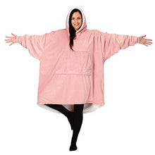 Load image into Gallery viewer, THE COMFY Original | Oversized Microfiber &amp; Sherpa Wearable Blanket, Seen On Shark Tank, One Size for All (Blush)
