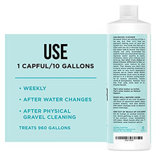 Load image into Gallery viewer, Natural Rapport Aquarium Gravel Cleaner for Fish Tanks - Removes Excess Fish Food and Waste - Naturally Removes Toxins Better than Pump Kits - 2-in-1 Solution Works in Both Freshwater &amp; Saltwater - 16 fl oz (473 mL)
