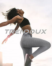 Load image into Gallery viewer, TRENDOUX Tiktok Trend Leggings UK, Leggings for Women UK, Anti Cellulite Bun Shaper Yoga Pants for Running Cycling Workout Walking, Honeycomb Leggings - Gray M
