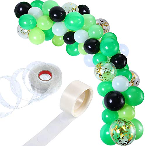 Tatuo 112 Pieces Balloon Garland Kit Balloon Arch Garland for Wedding Birthday Party Decorations (White Green)