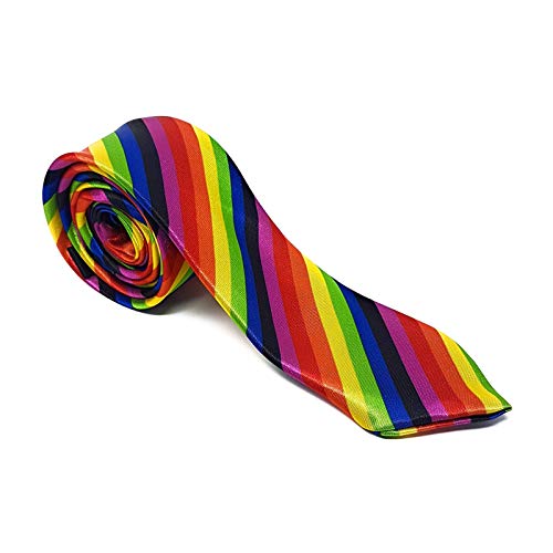Adults Regular Tie for Men & Women [Rainbow]