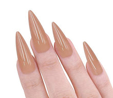 Load image into Gallery viewer, ALLKEM Nude Sculpted Extra Long Stiletto Press on Nails Long Ballerina False Nail - Tips 20 pcs Full Cover Acrylic fake Nails 10 Sizes
