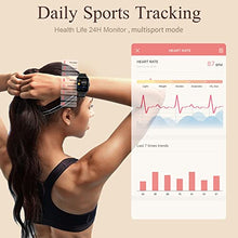 Load image into Gallery viewer, FMK Smart Watch Call Make Answer for Men Women 1.69" Full Touch Screen Android Smart Watch with Heart Rate Compatible for Iphone,IP67 Waterproof
