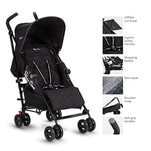 Load image into Gallery viewer, Silver Cross Zest Stroller, Compact and Lightweight Fully Reclining Baby To Toddler Pushchair – Black (New)
