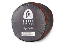 Load image into Gallery viewer, Sierra Designs Night Cap 35 Degree Sleeping Bags - Recycled Synthetic, Zipperless, Mummy Style Camping &amp; Backpacking Sleeping Bags for Men &amp; Women (Regular)
